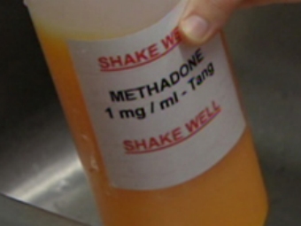 Флакон с раствором метадона. Изображение с сайта www.drugtext.org