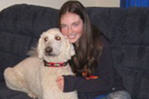 Ханна Бейкер и Мило, фото с сайта support-dogs.org.uk