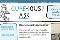 Скриншот сайта Cure-ous? Ask.