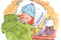 Больной в постели. Картинка с сайта blogspot.com