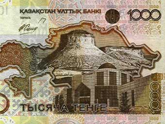 Купюра в 1000 тенге, фрагмент