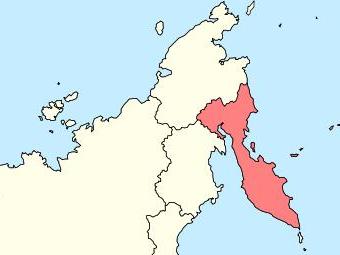 Камчатский край на карте России. Изображение с сайта wikimedia.org