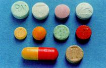 Таблетки экстази. Иллюстрация с сайта http://www.sana.org.sg/drug_pictures.htm