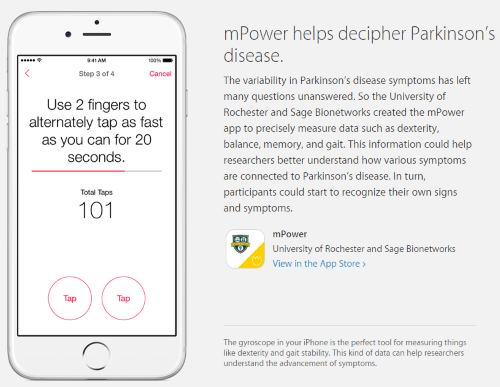 Parkinson mPower Study App