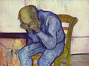 Фрагмент картины Винсента ван Гога "На пороге вечности"