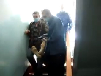 Кадр видеозаписи из Хабаровского краевого противотуберкулезного диспансера